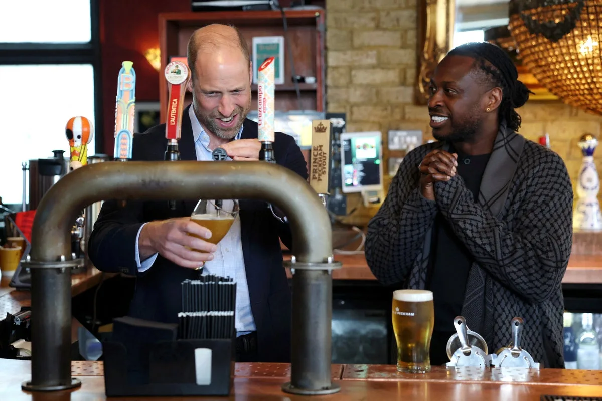 Prince William Visits Peckham Pub and Pours Pint During Surprise Appearance