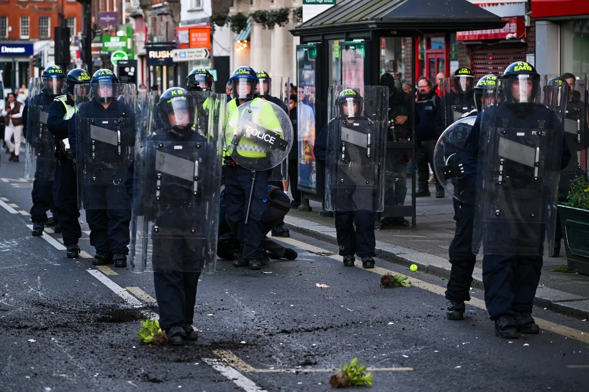 Protest in Epsom Over Alleged Rape Leads to Four Arrests and Public Disorder