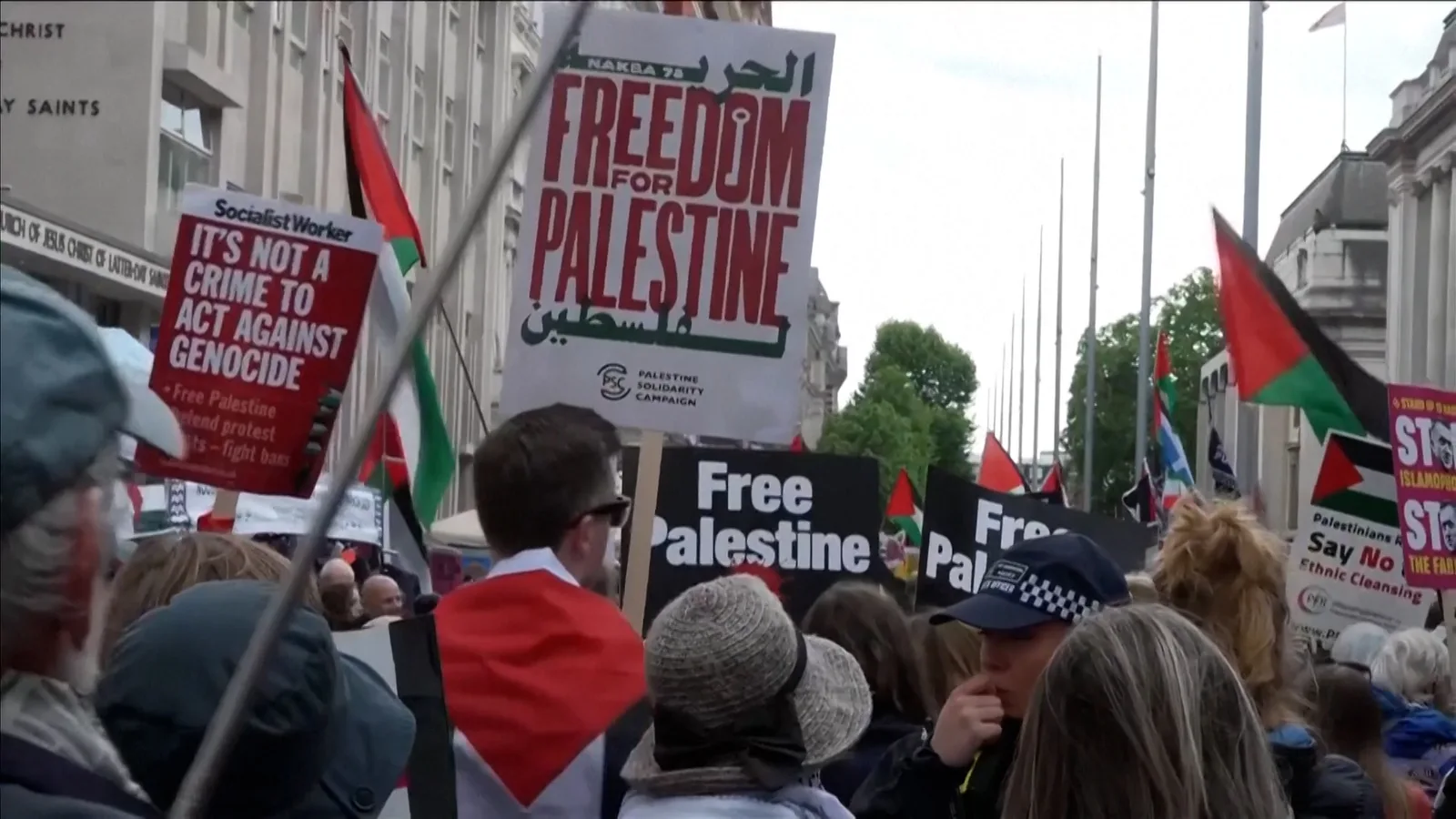 Protesters Mark 78th Nakba Anniversary in London and New York