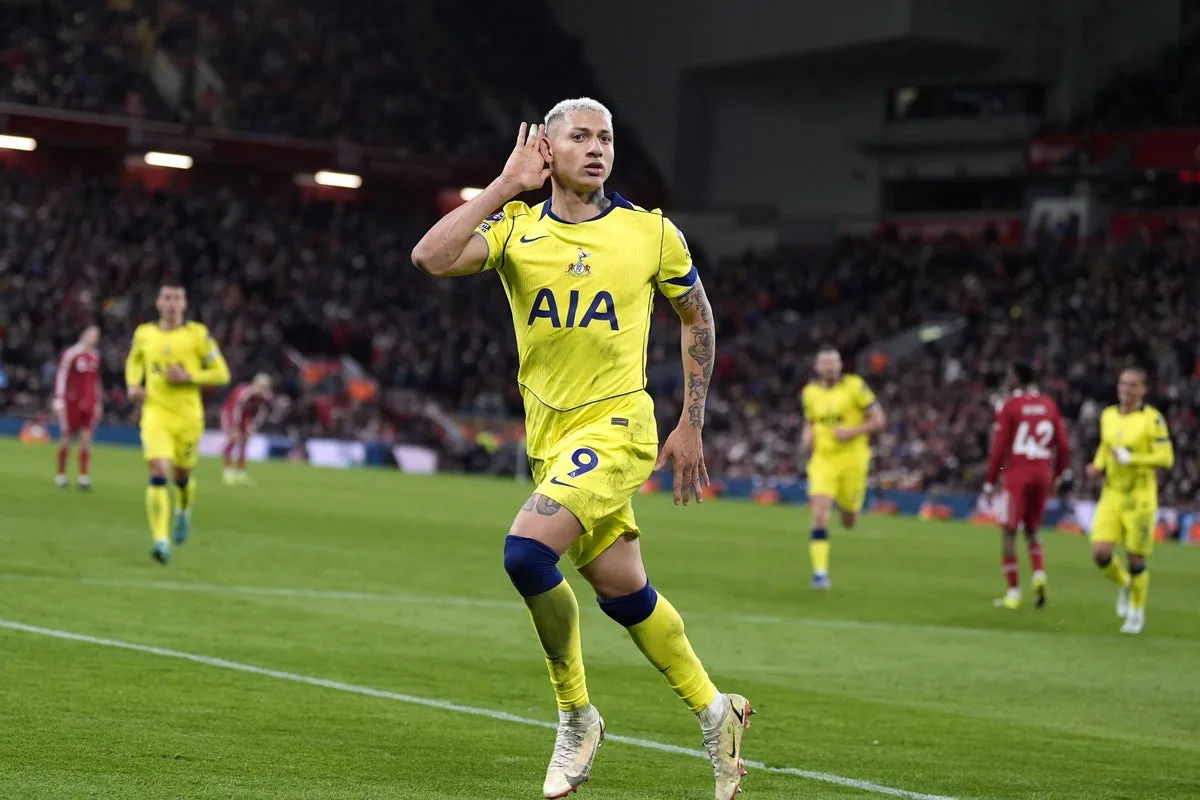 Richarlison Scores Late Equaliser as Tottenham Draw with Liverpool at Anfield