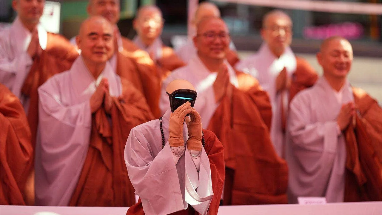 Robot Named Gabi Ordained as Buddhist Monk at Seoul Temple
