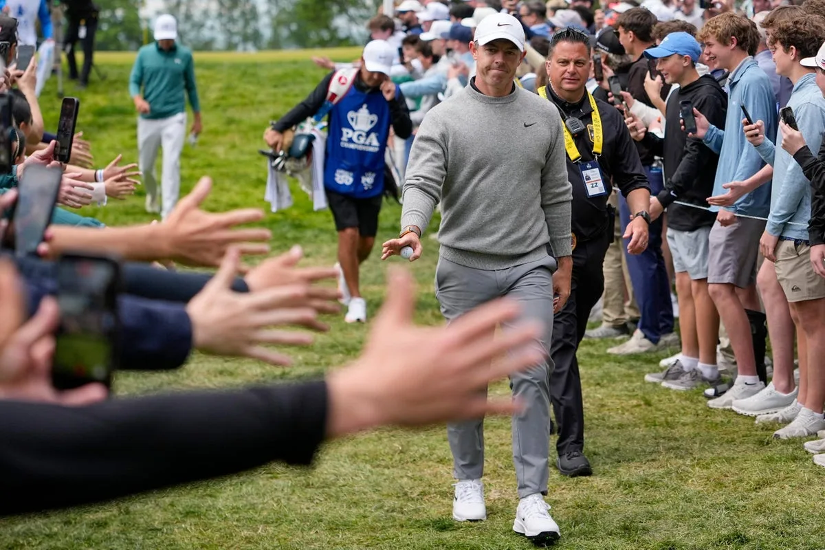 Rory McIlroy Climbs PGA Championship Leaderboard After Strong Third Round