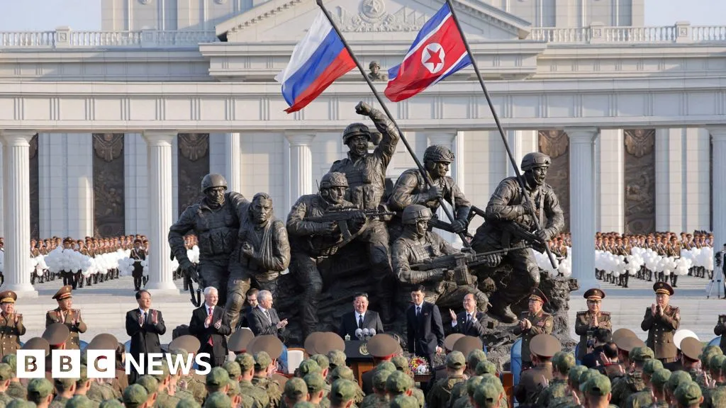 Russia and North Korea Unveil Memorial in Pyongyang During Defense Minister Visit