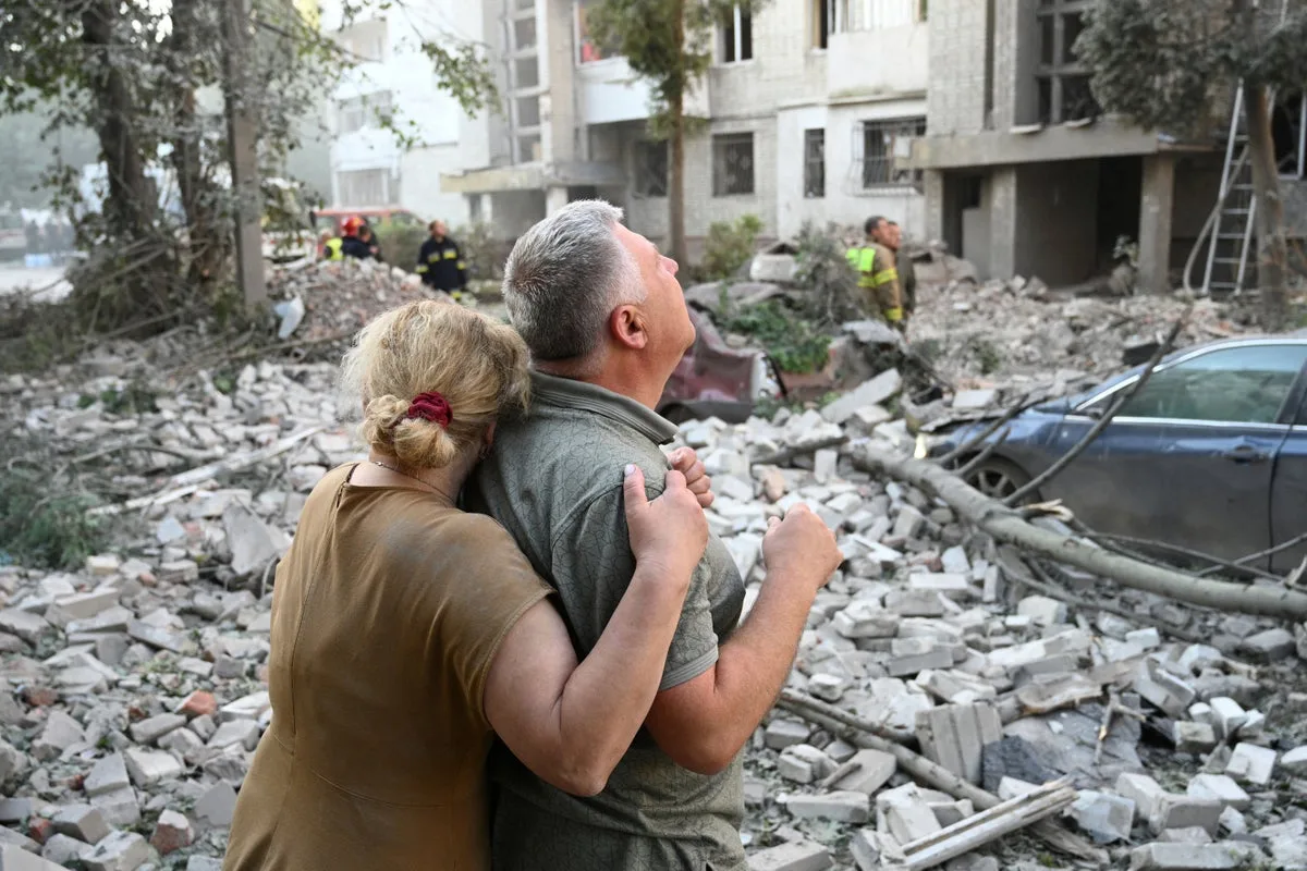 Russian Missile and Drone Attacks Kill Civilians in Ukraine, Projectile Lands in Poland