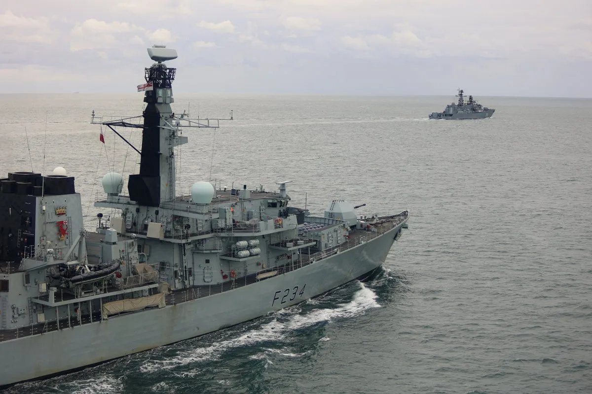 Russian Warship Conducts Live-Fire Artillery Exercise Near Plymouth Coast