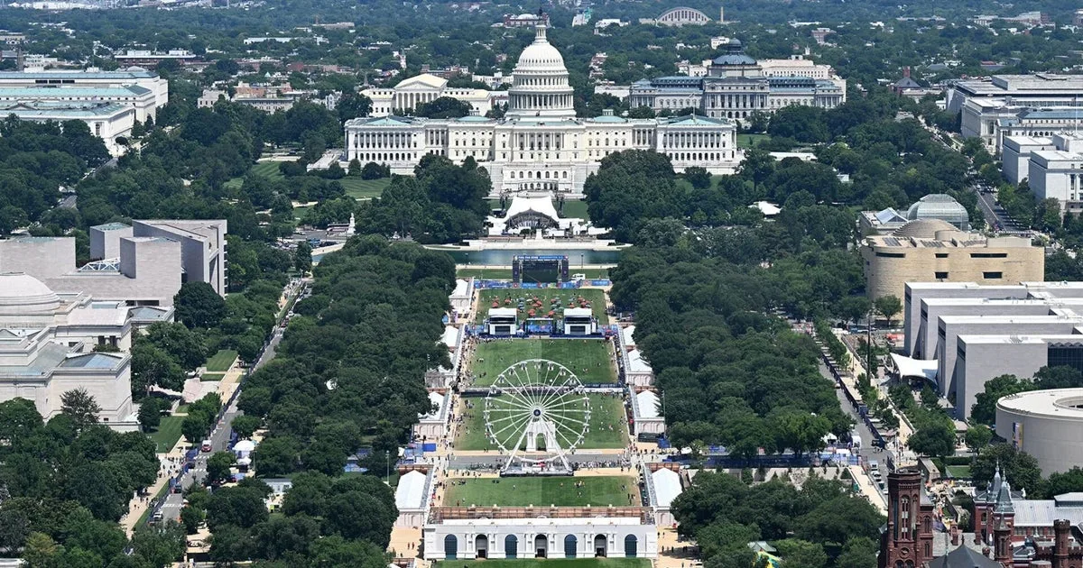 Security and Celebrations Mark America's 250th Anniversary on National Mall