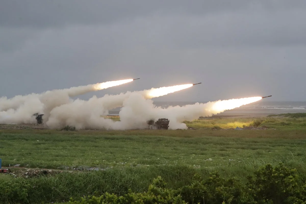 Taiwan Test-Fires U.S.-Supplied Rockets Toward China in Military Drill