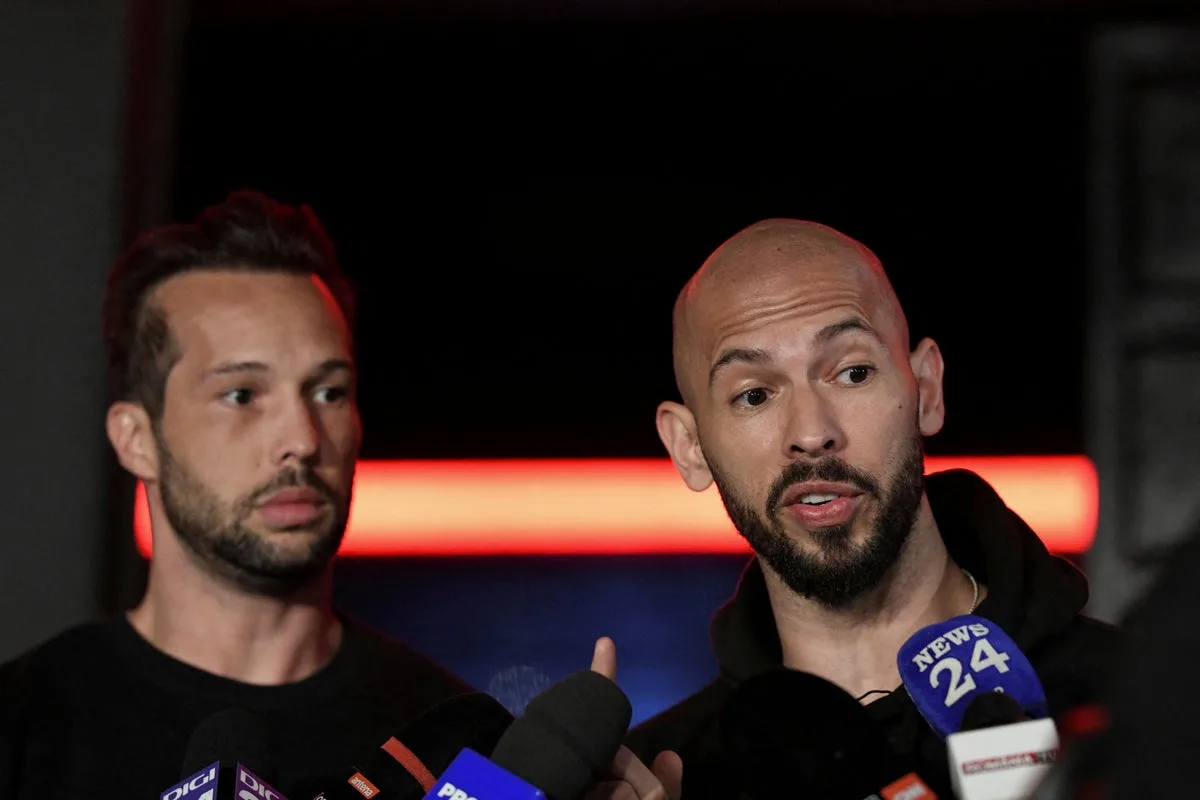 Andrew and Tristan Tate Appear in US Court Over UK Extradition on Sex Charges