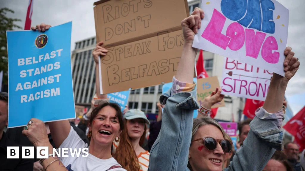 Thousands Gather in Belfast for Anti-Racism Rally Following Recent Disorder