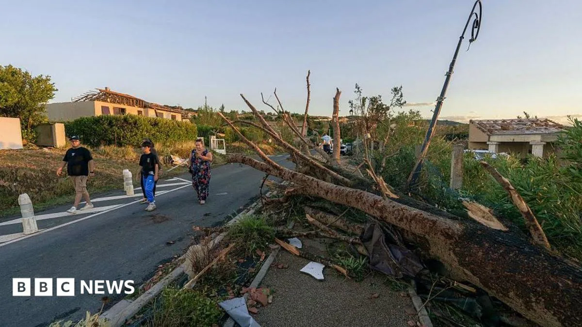 Tornado Damages Homes and Injures Dozens in Southern France Village