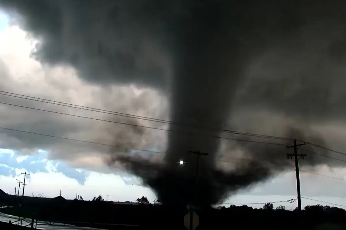 Tornado Damages Homes and Strikes Air Force Base in Oklahoma