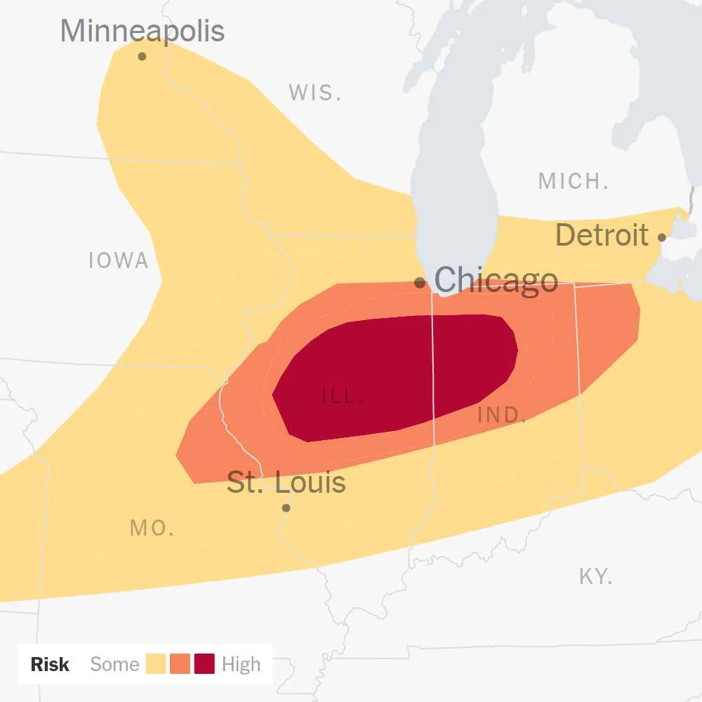 Tornadoes Reported Across Midwest as Severe Storms Trigger Warnings