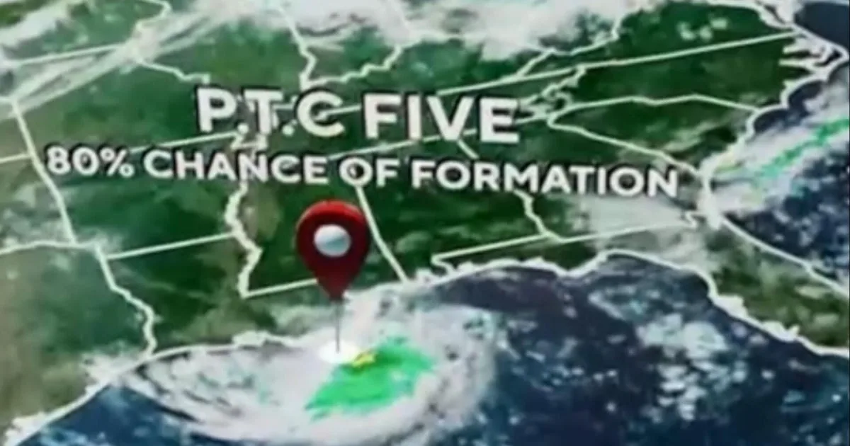 Tropical Storm Warning Issued for Texas and Louisiana Gulf Coast