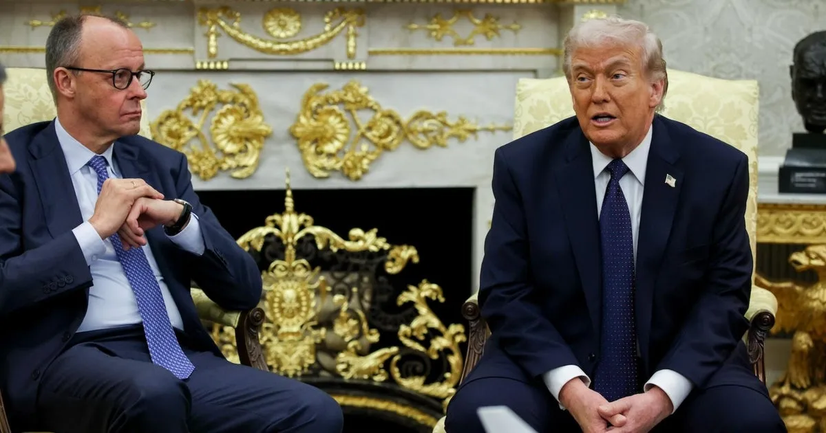 Trump Comments on Iran Conflict and Israel's Role During Meeting with German Chancellor Merz