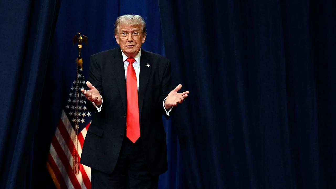Trump Delivers Speech at The Villages in Florida Amid Supporters and Protests