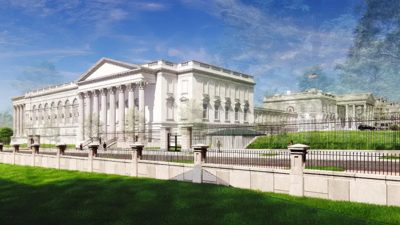 Trump Reveals White House Ballroom Plans With Proposed Underground Security Complex