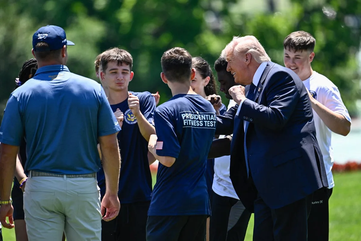 Trump Revives Presidential Physical Fitness Award With Event on White House Lawn