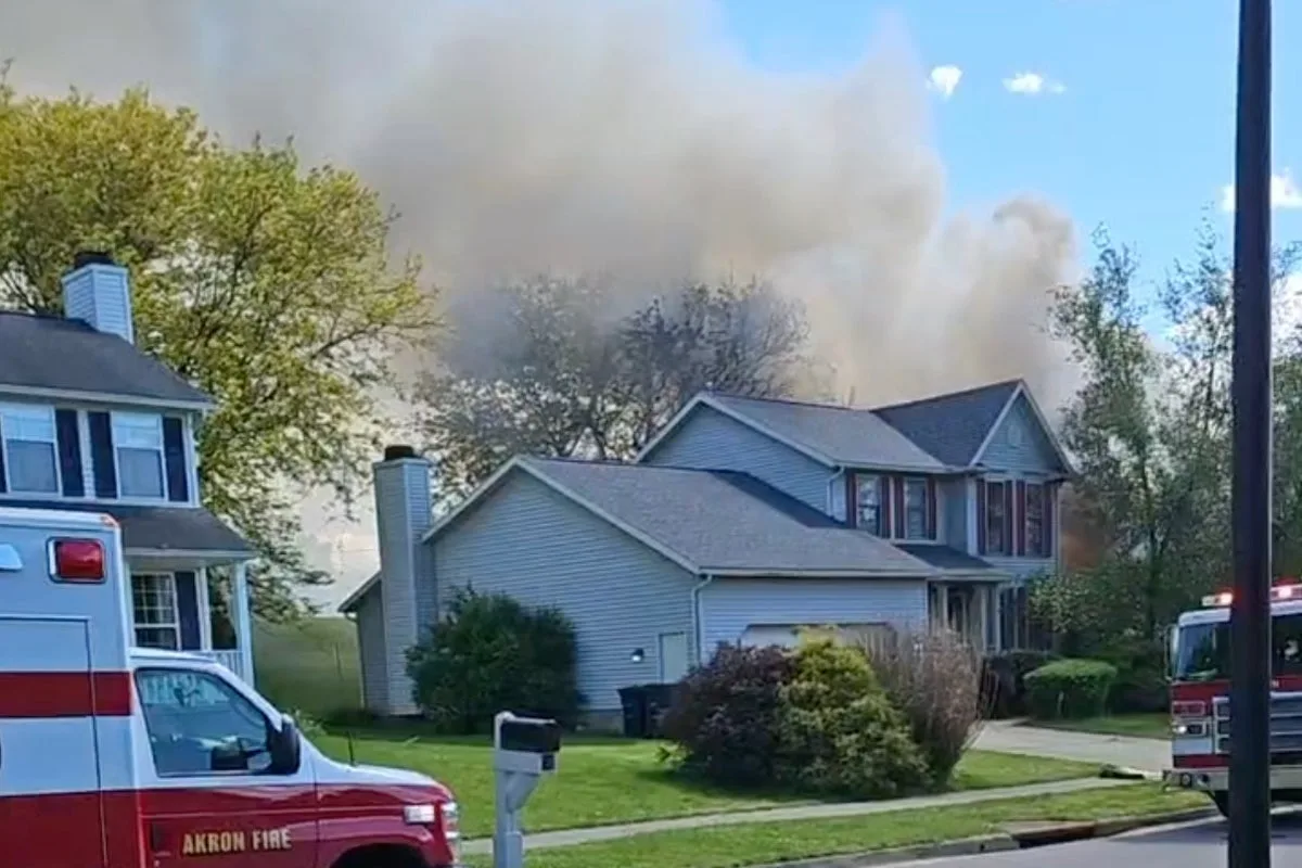 Two Dead After Small Plane Crashes Into Ohio Home, Causing Fire