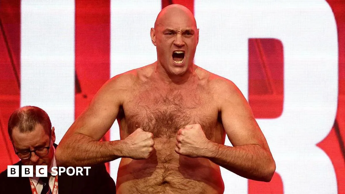 Tyson Fury Weighs In Light for Heavyweight Bout Against Arslanbek Makhmudov