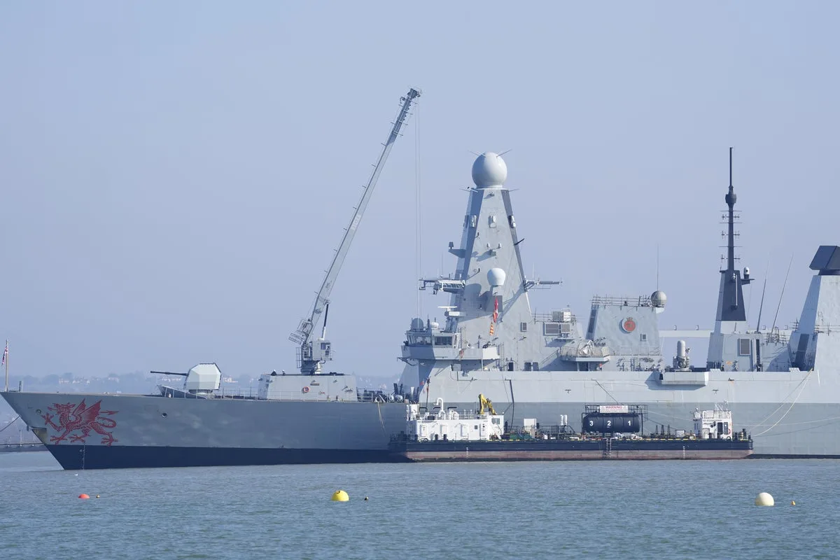 UK Warship HMS Dragon Loading Ammunition, Deployment to Cyprus Delayed Until Next Week