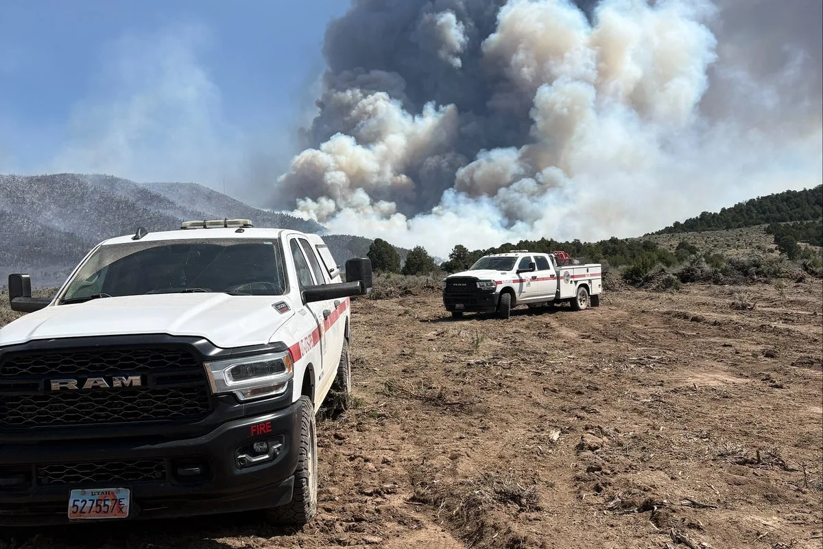 Utah Wildfire Forces Evacuations as Iron Fire Grows Near Eureka