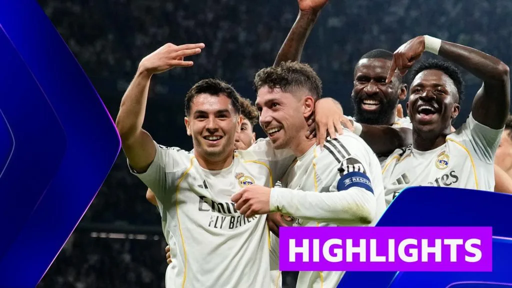 Valverde Scores First-Half Hat-Trick as Real Madrid Defeat Manchester City 3-0