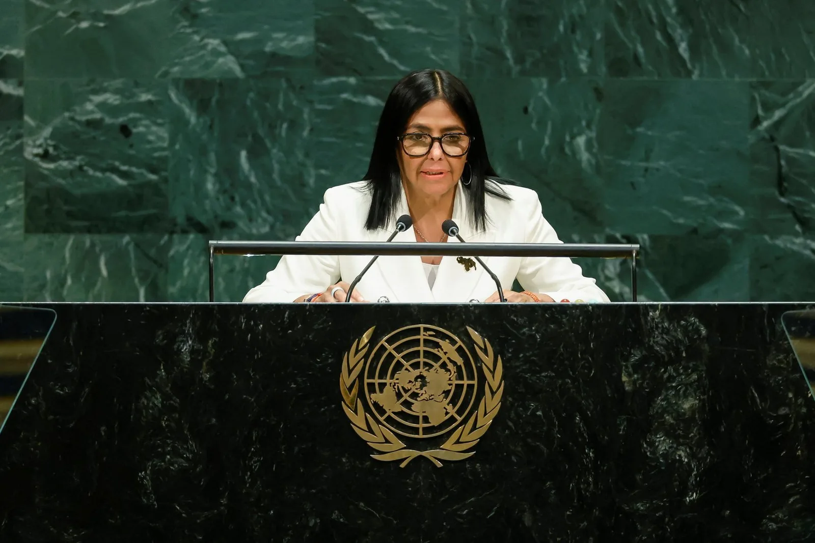 Venezuela’s Delcy Rodriguez Promises Elections and Dialogue at UN General Assembly
