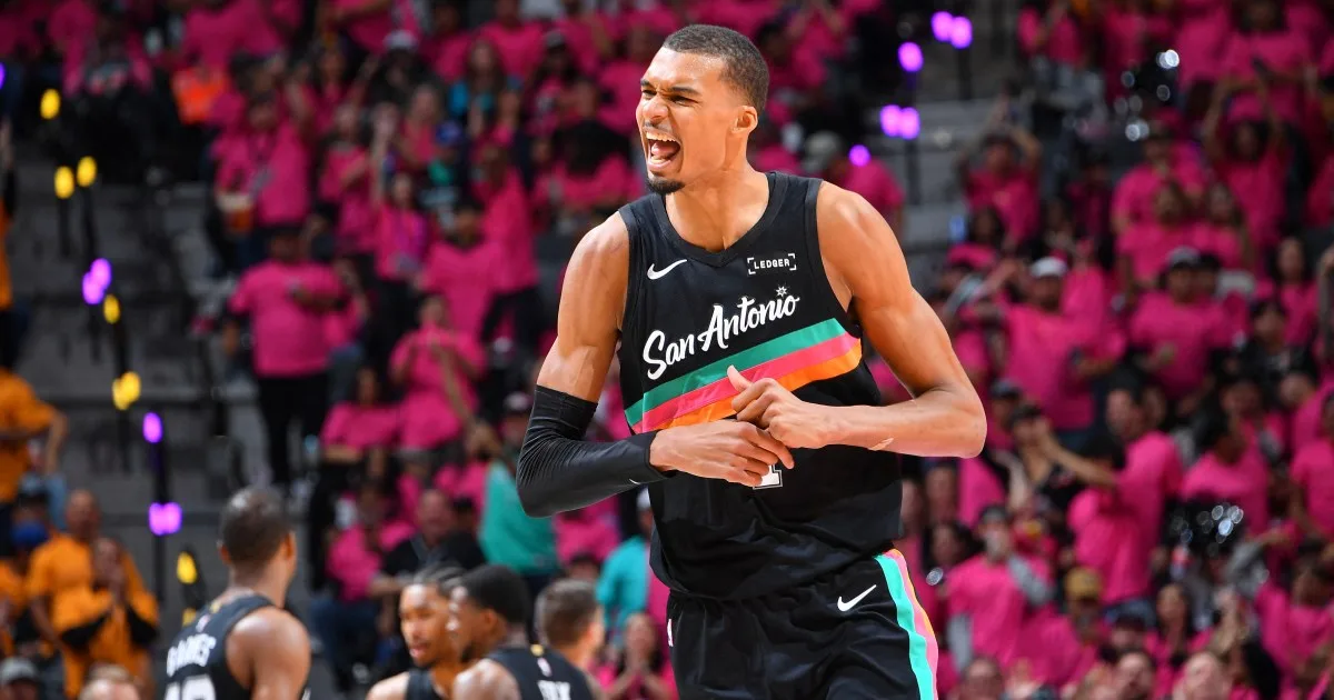 Victor Wembanyama Sets Spurs Playoff Debut Scoring Record in Win Over Blazers