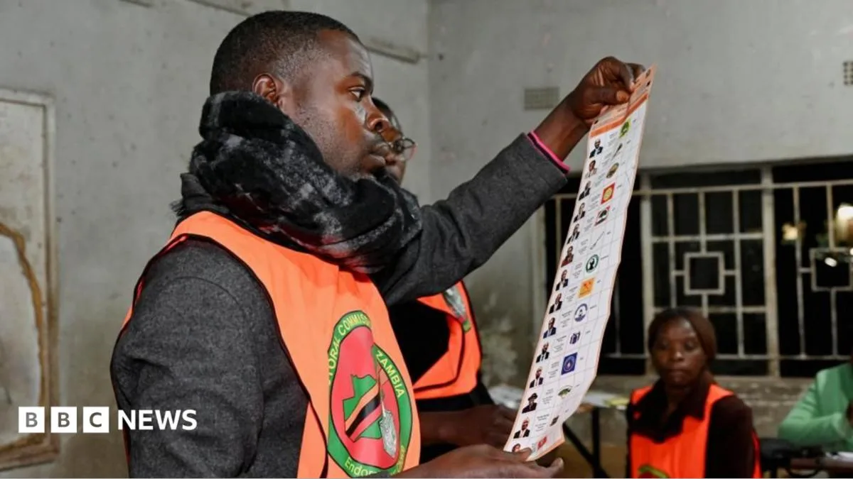 Zambia Suspends Vote Counting Nationwide Following Reports of Election-Related Violence